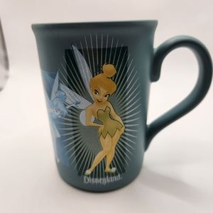 Vintage Disney Tinkerbell Teal Coffee/Tea Mug Made in Thailand